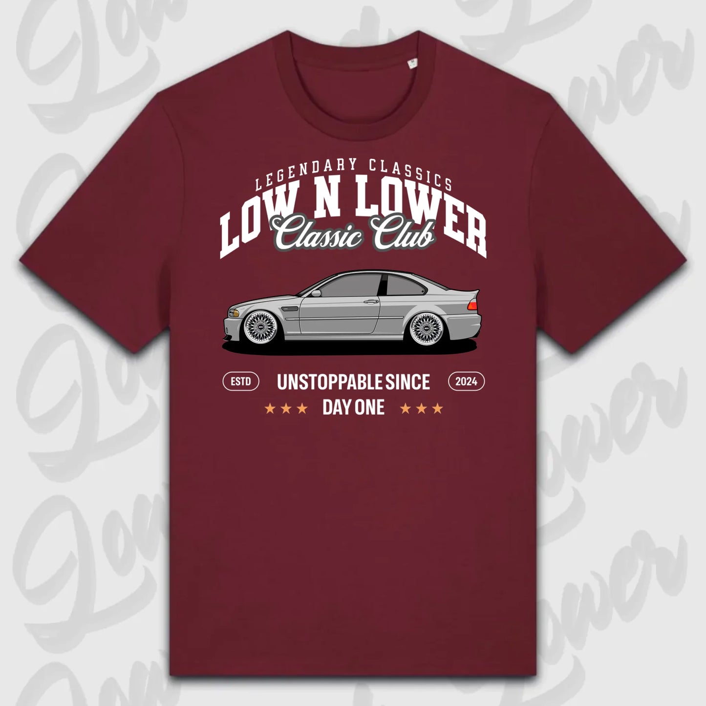 T-Shirt Tuning Cars, Personalisiert Rot, VW, BMW, Audi, Mercedes, Autos