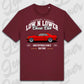 T-Shirt Tuning Cars, Personalisiert Rot, VW, BMW, Audi, Mercedes, Autos