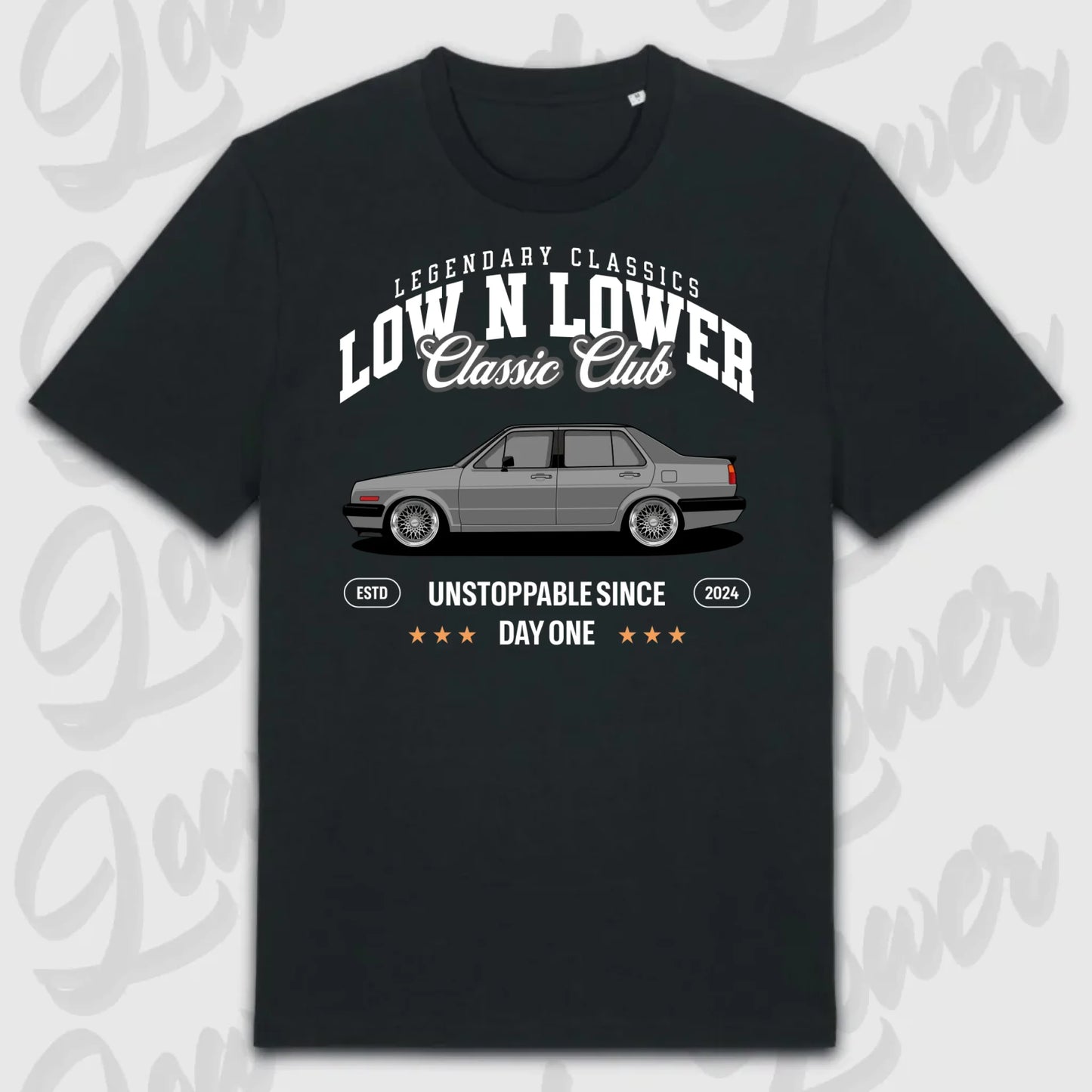 T-Shirt Tuning Cars, Personalisiert Schwarz, VW, BMW, Audi, Mercedes, Autos