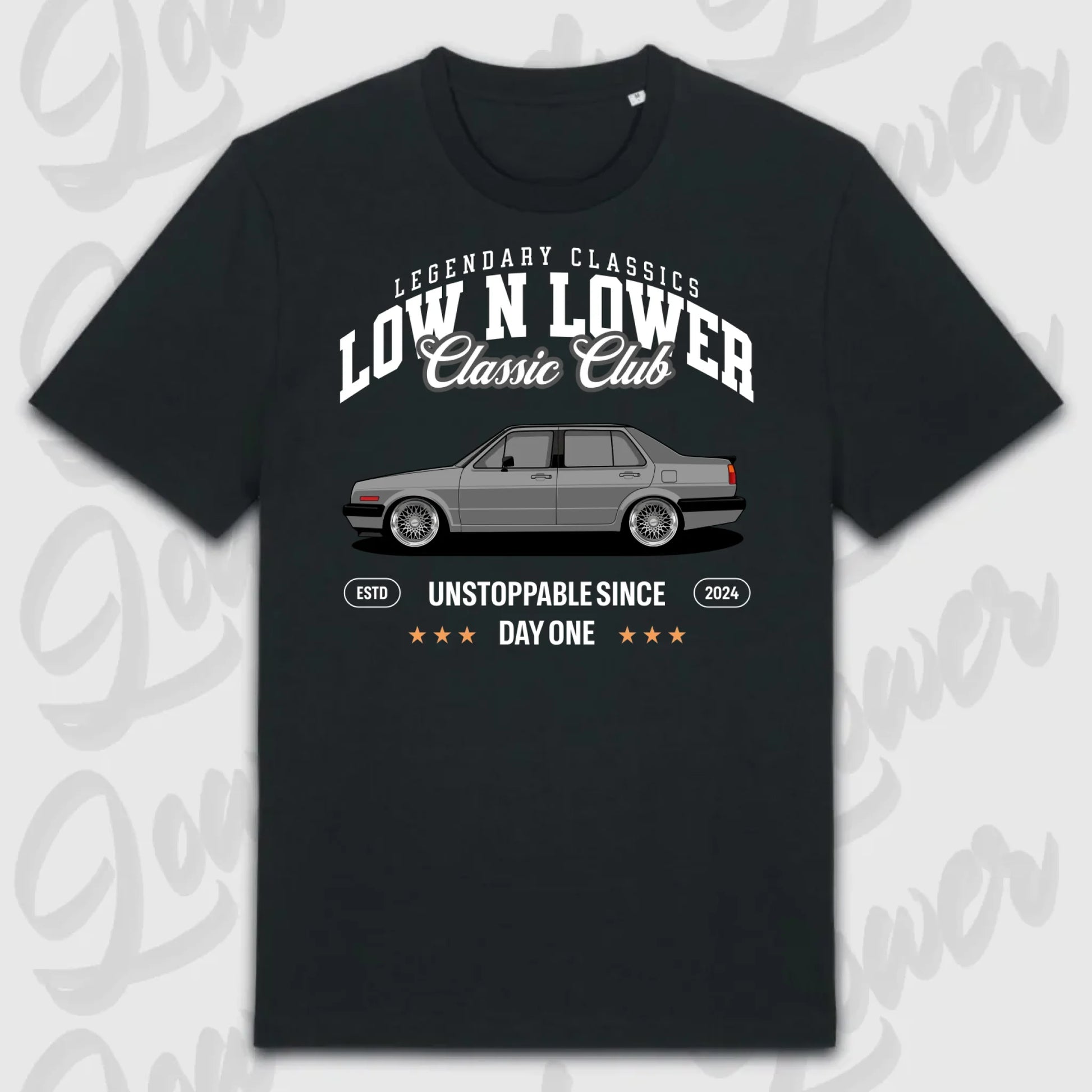 T-Shirt Tuning Cars, Personalisiert Schwarz, VW, BMW, Audi, Mercedes, Autos