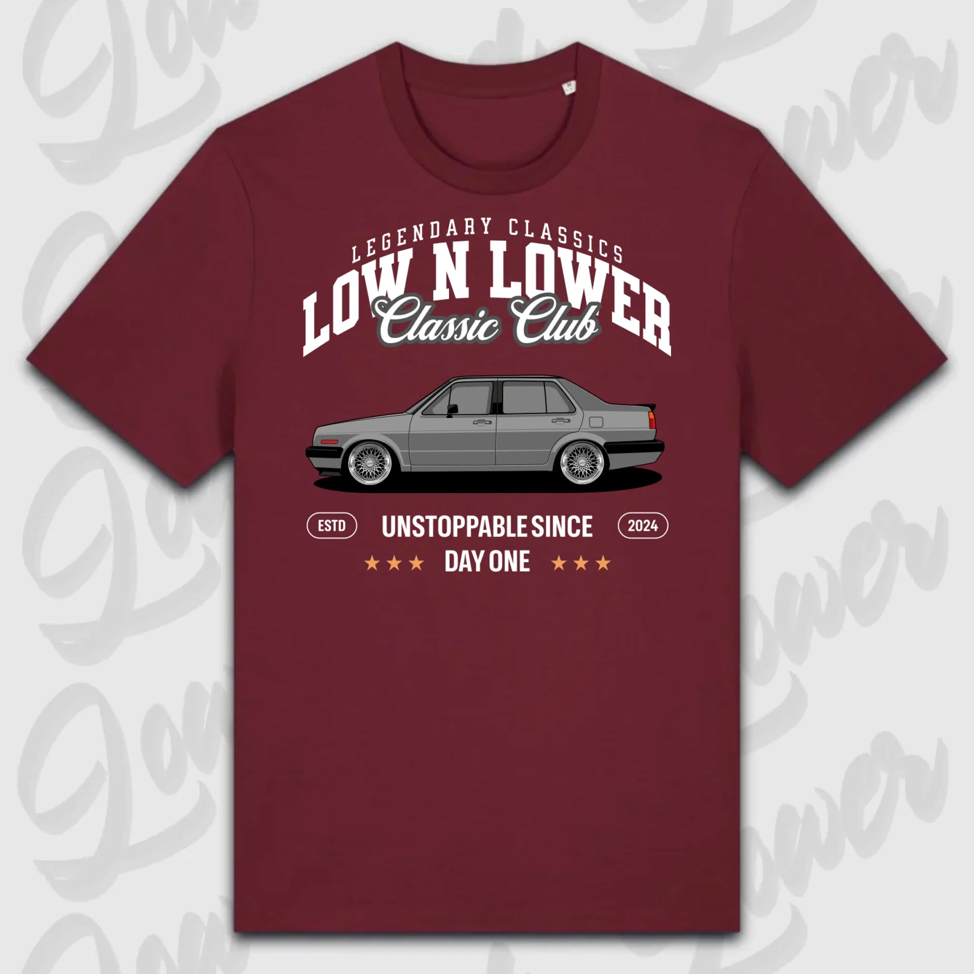 T-Shirt Tuning Cars, Personalisiert Rot, VW, BMW, Audi, Mercedes, Autos