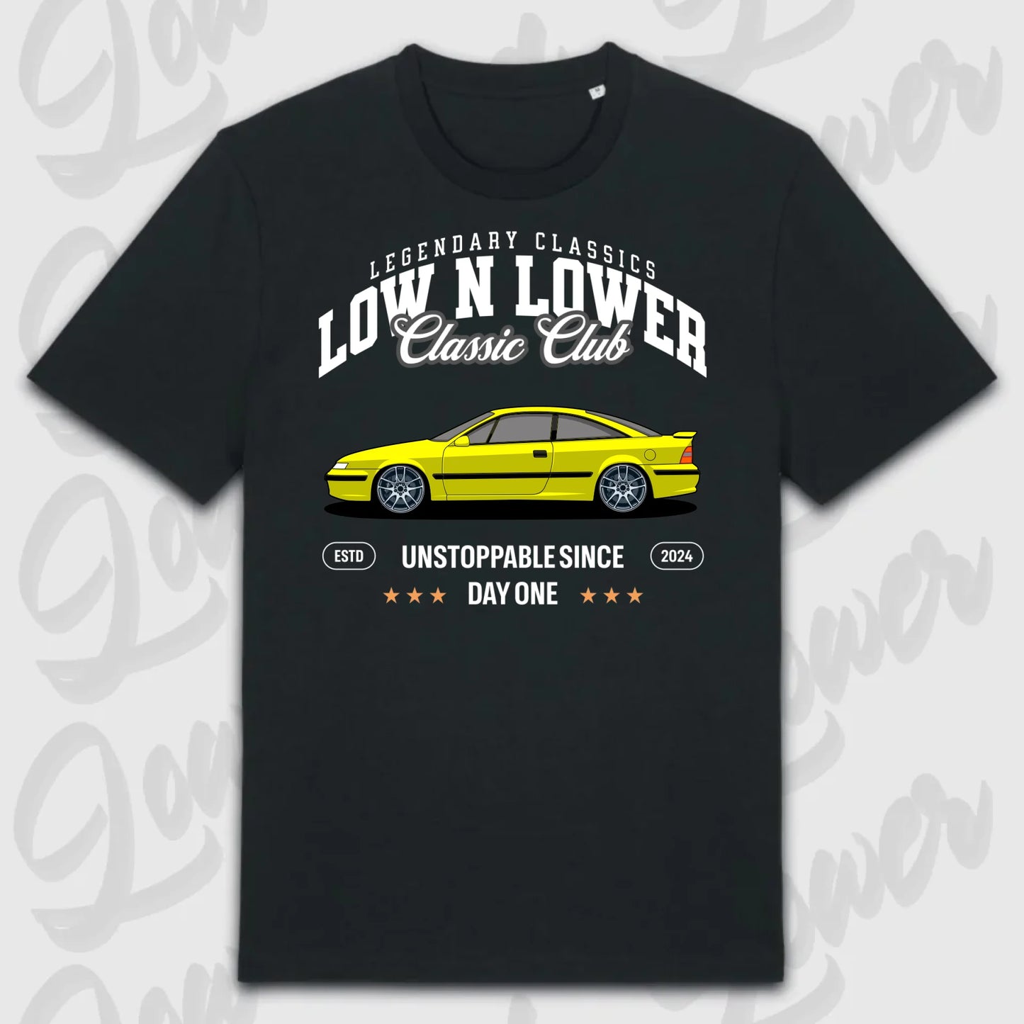 T-Shirt Tuning Cars, Personalisiert Schwarz, VW, BMW, Audi, Mercedes, Autos