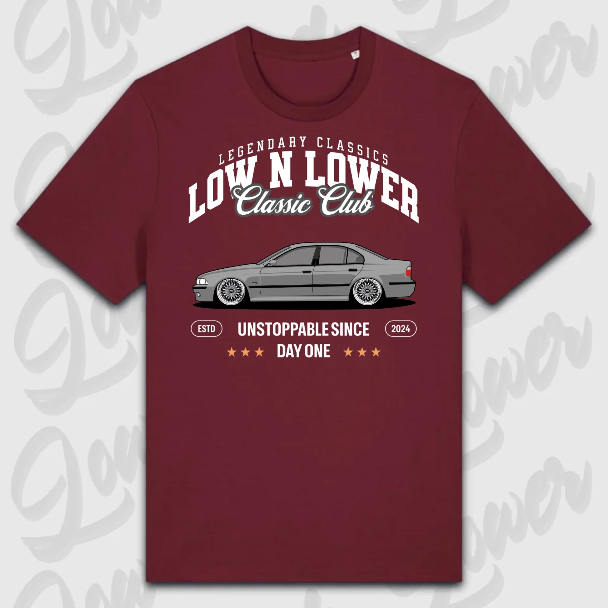 T-Shirt Tuning Cars, Personalisiert Rot, VW, BMW, Audi, Mercedes, Autos