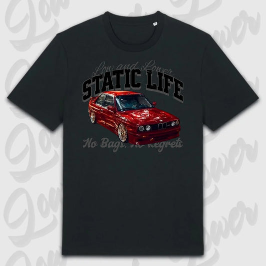 T-Shirt Tuning Cars, Personalisiert Schwarz, VW, BMW, Audi, Mercedes, Autos