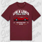 T-Shirt Tuning Cars, Personalisiert Rot, VW, BMW, Audi, Mercedes, Autos