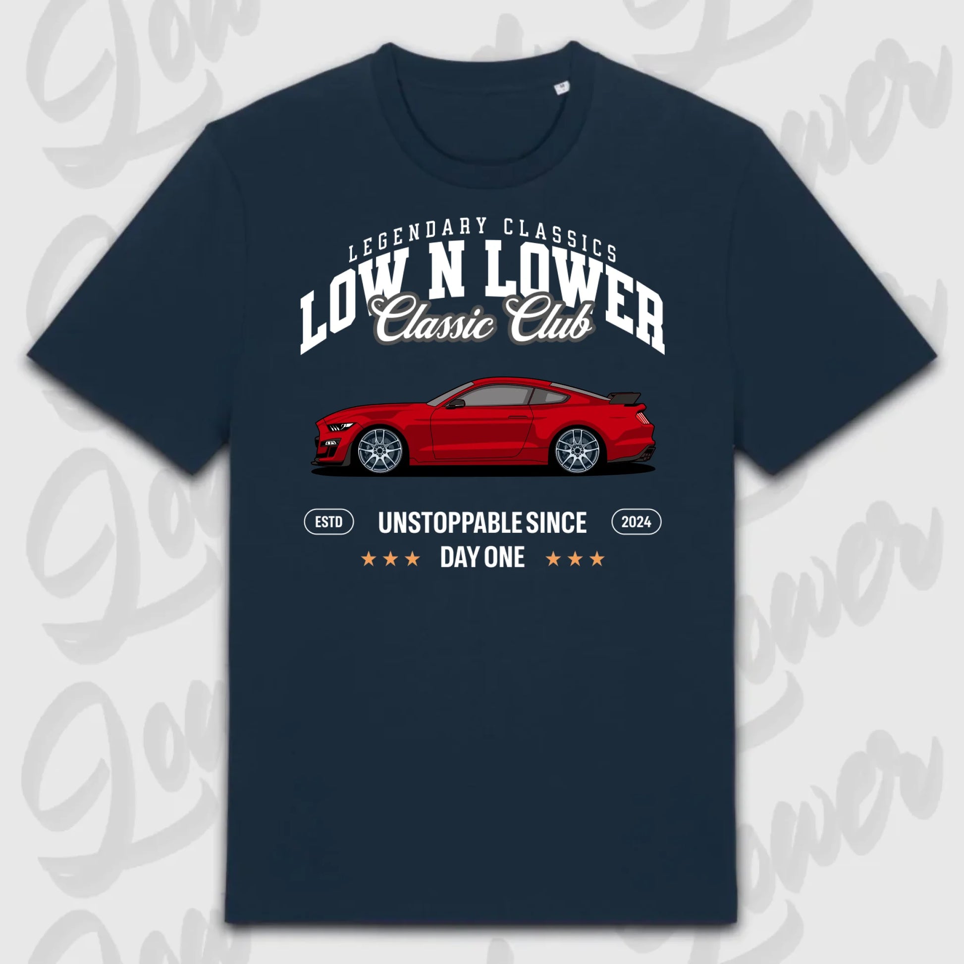 T-Shirt Tuning Cars, Personalisiert Blau, VW, BMW, Audi, Mercedes, Autos
