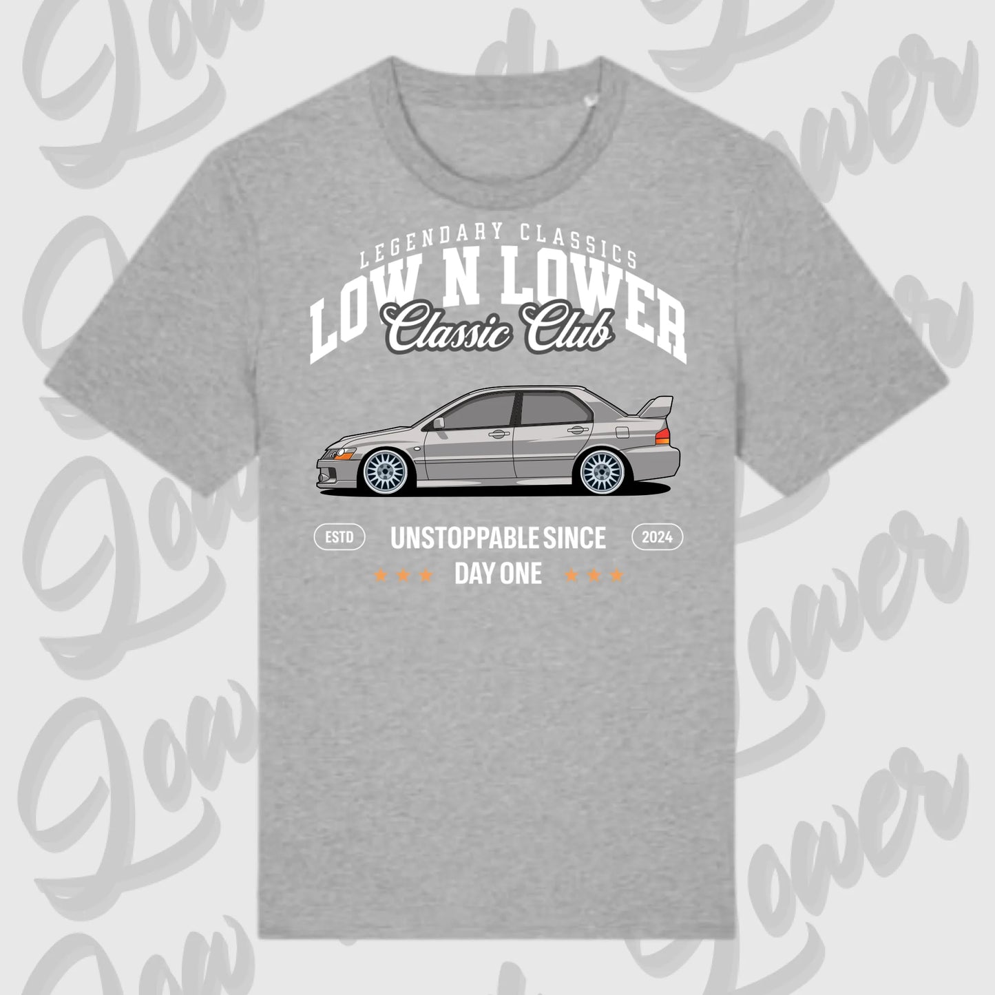 T-Shirt Tuning Cars, Personalisiert grau, VW, BMW, Audi, Mercedes, Autos