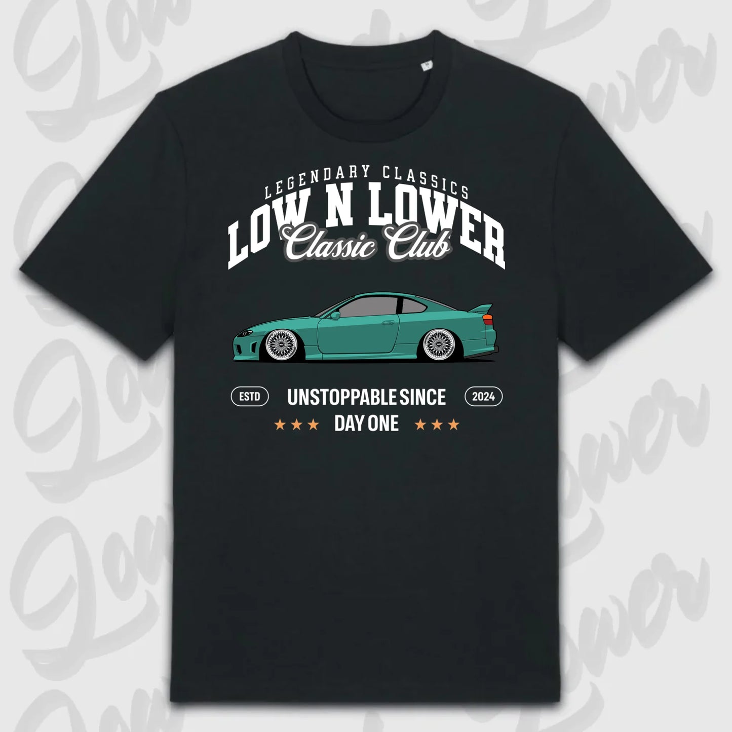 T-Shirt Tuning Cars, Personalisiert Schwarz, VW, BMW, Audi, Mercedes, Autos