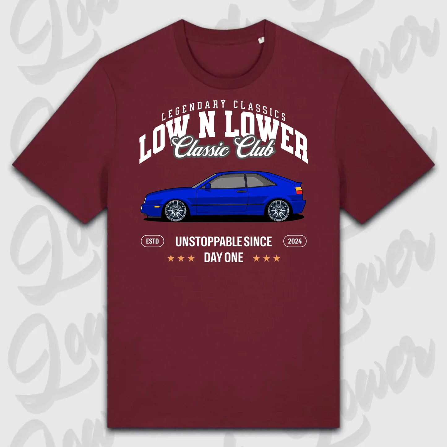 T-Shirt Tuning Cars, Personalisiert Rot, VW, BMW, Audi, Mercedes, Autos