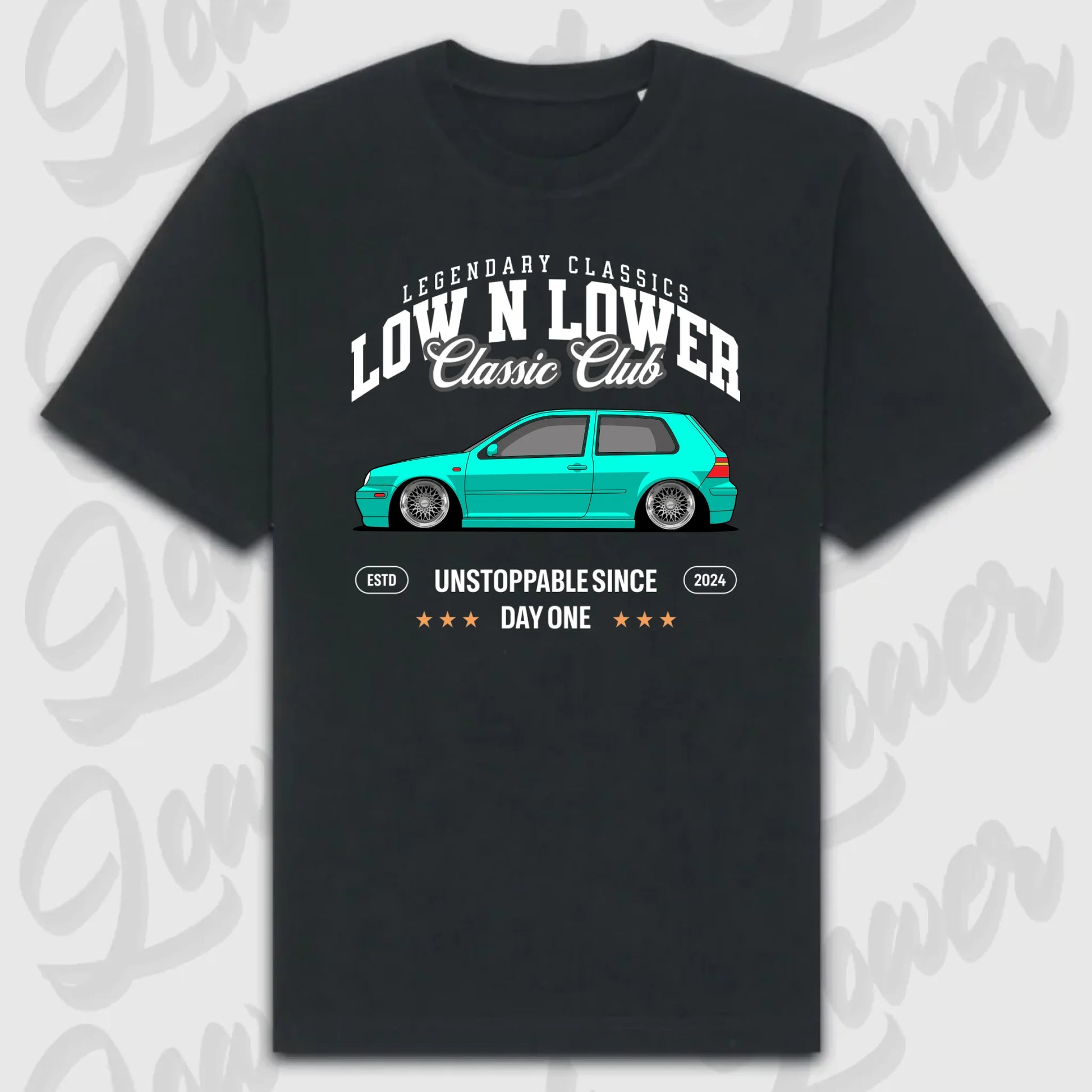 T-Shirt Personalisiert Schwarz, VW, BMW, Mercedes, Audi