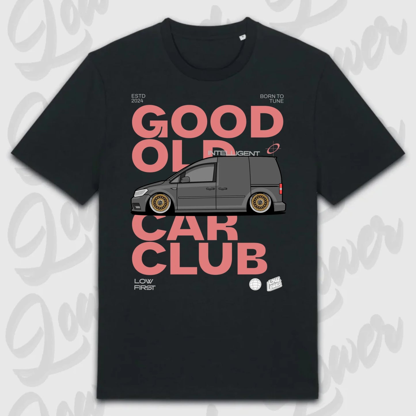 T-Shirt Tuning Cars, Personalisiert Schwarz, VW, BMW, Audi, Mercedes, Autos