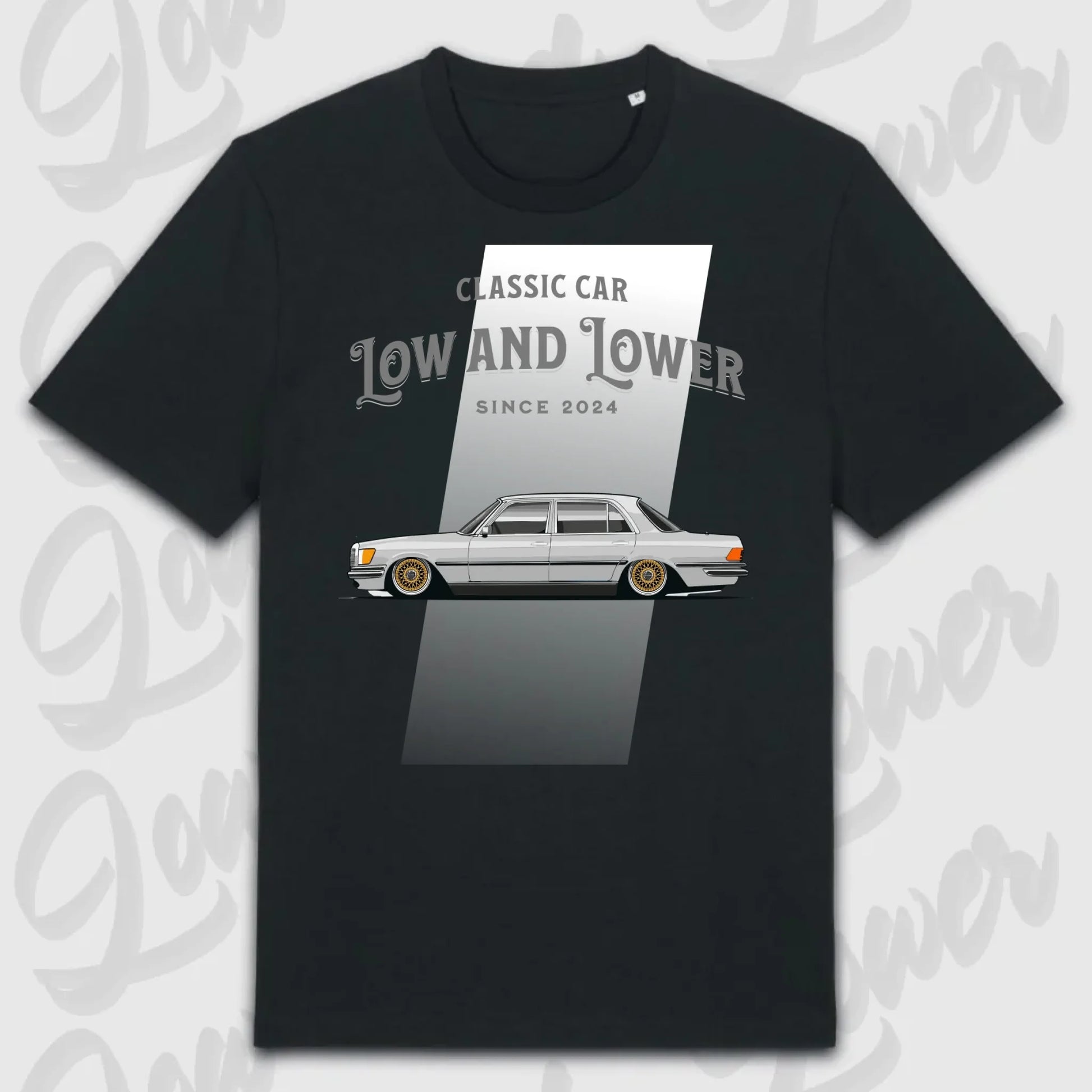 T-Shirt Tuning Cars, Personalisiert Schwarz, VW, BMW, Audi, Mercedes, Autos