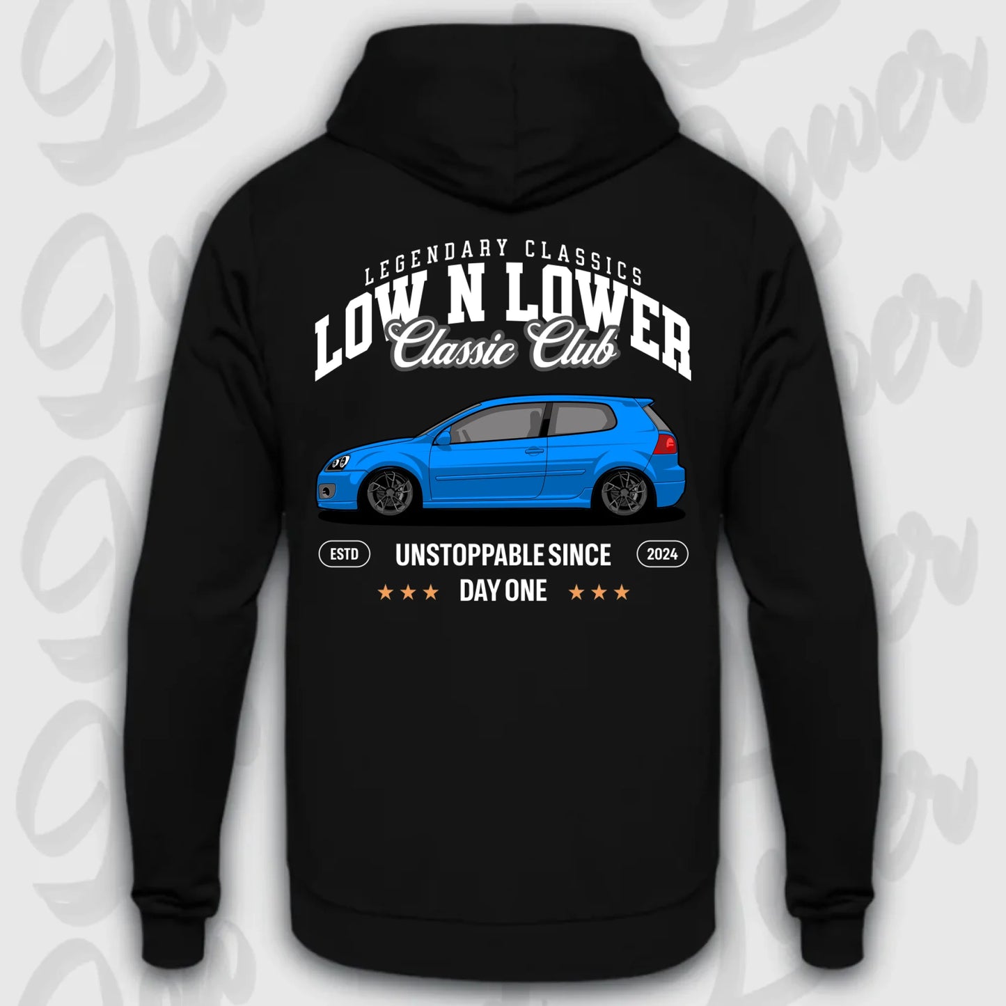 Mockup Stand hoodie teeinblue -      