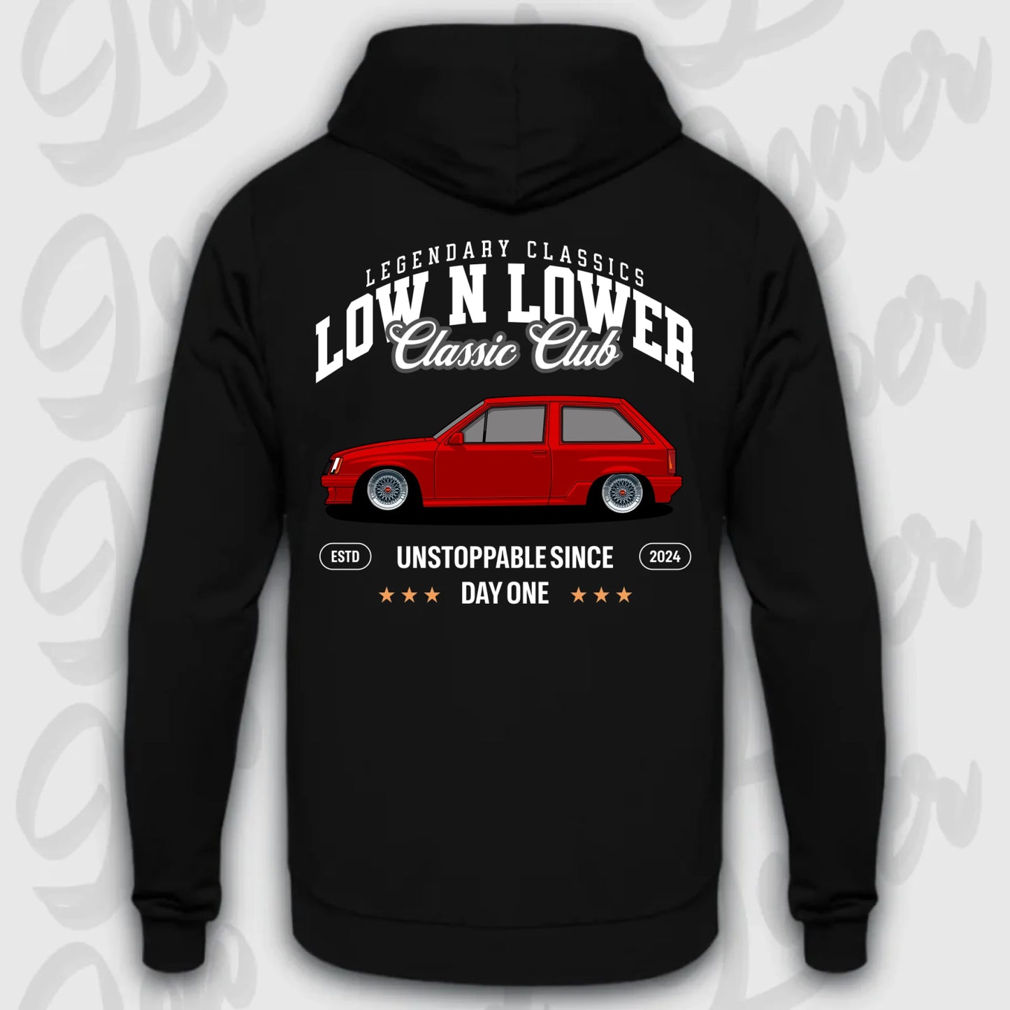 Mockup Stand hoodie teeinblue -      