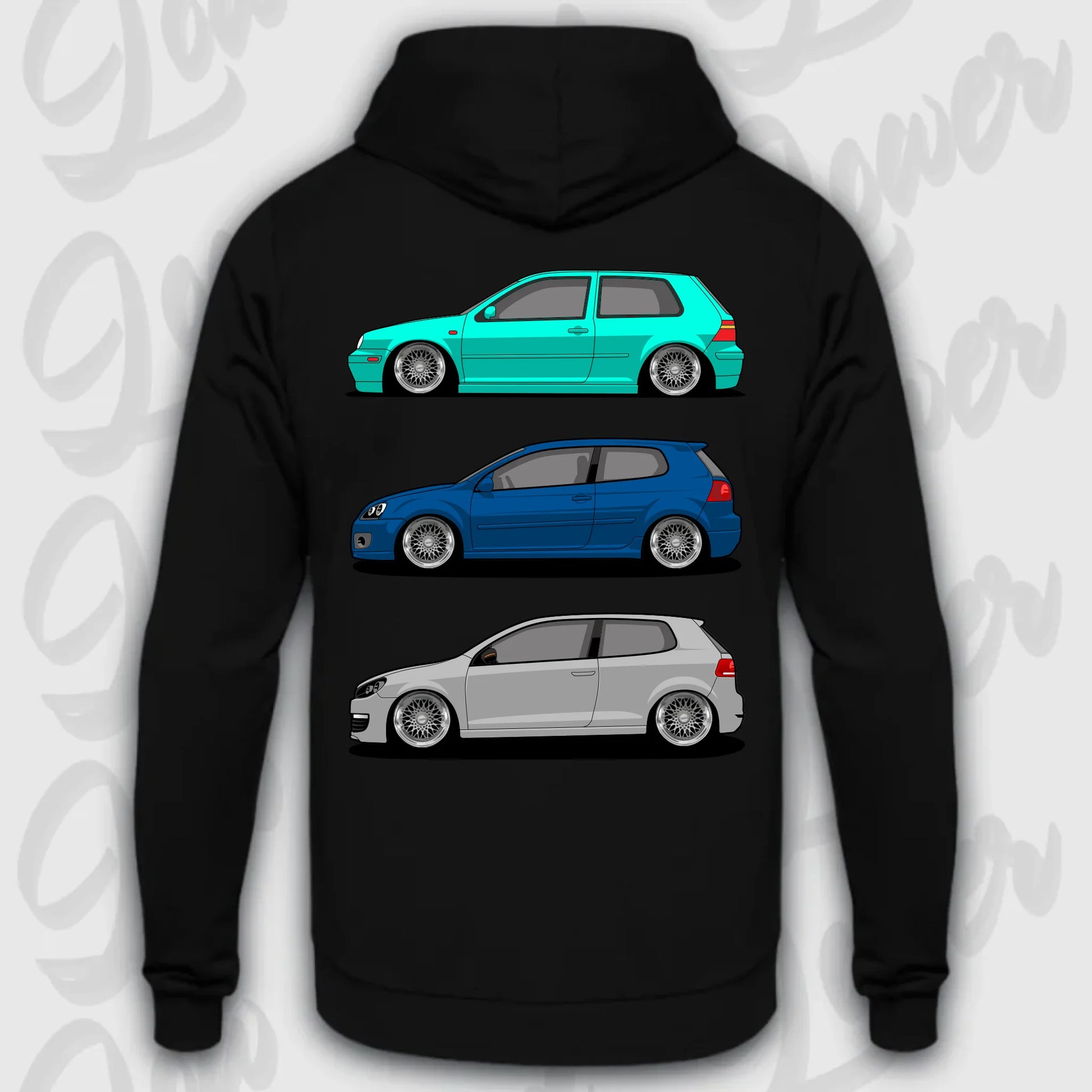 Mockup Stand hoodie teeinblue -      