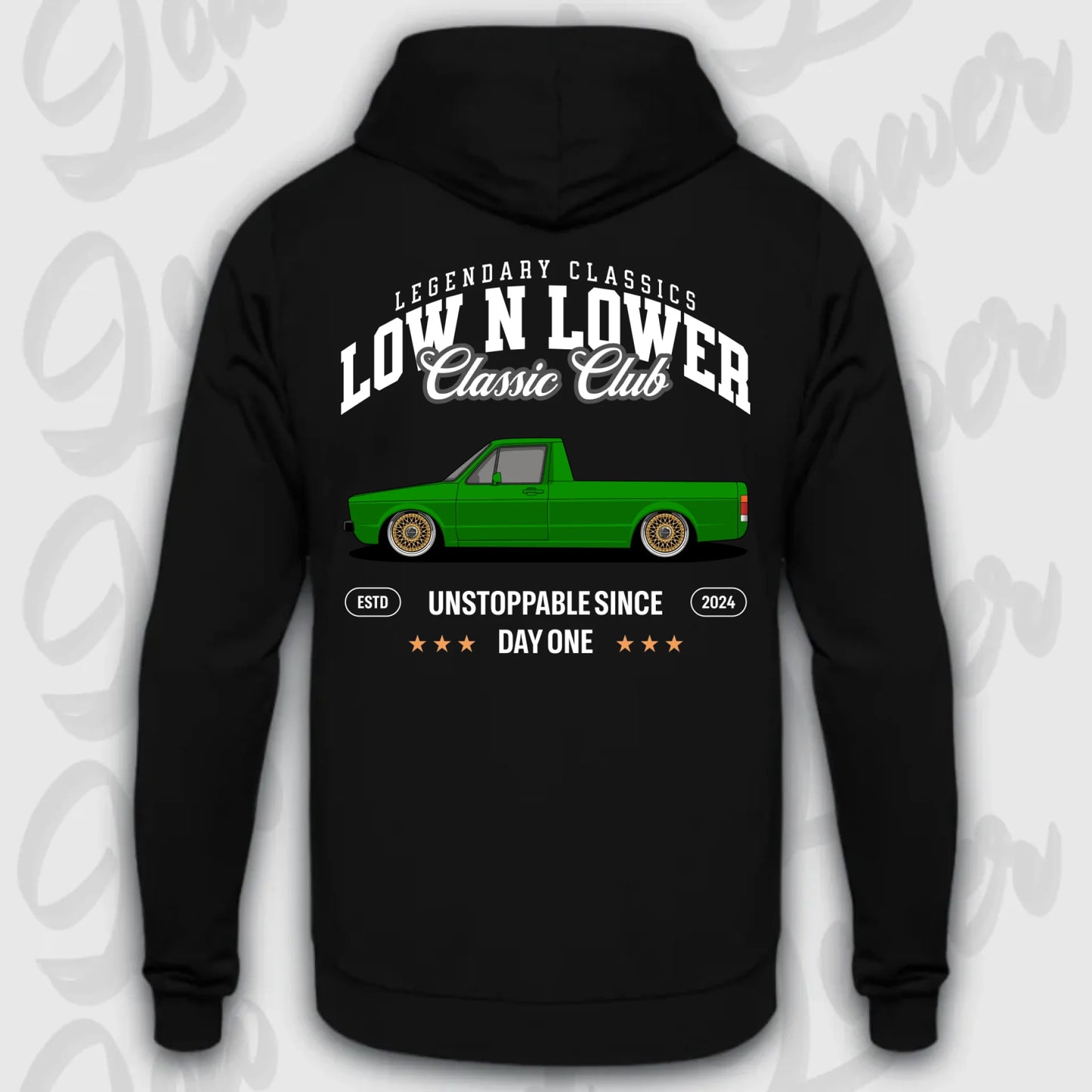 Mockup Stand hoodie teeinblue -      