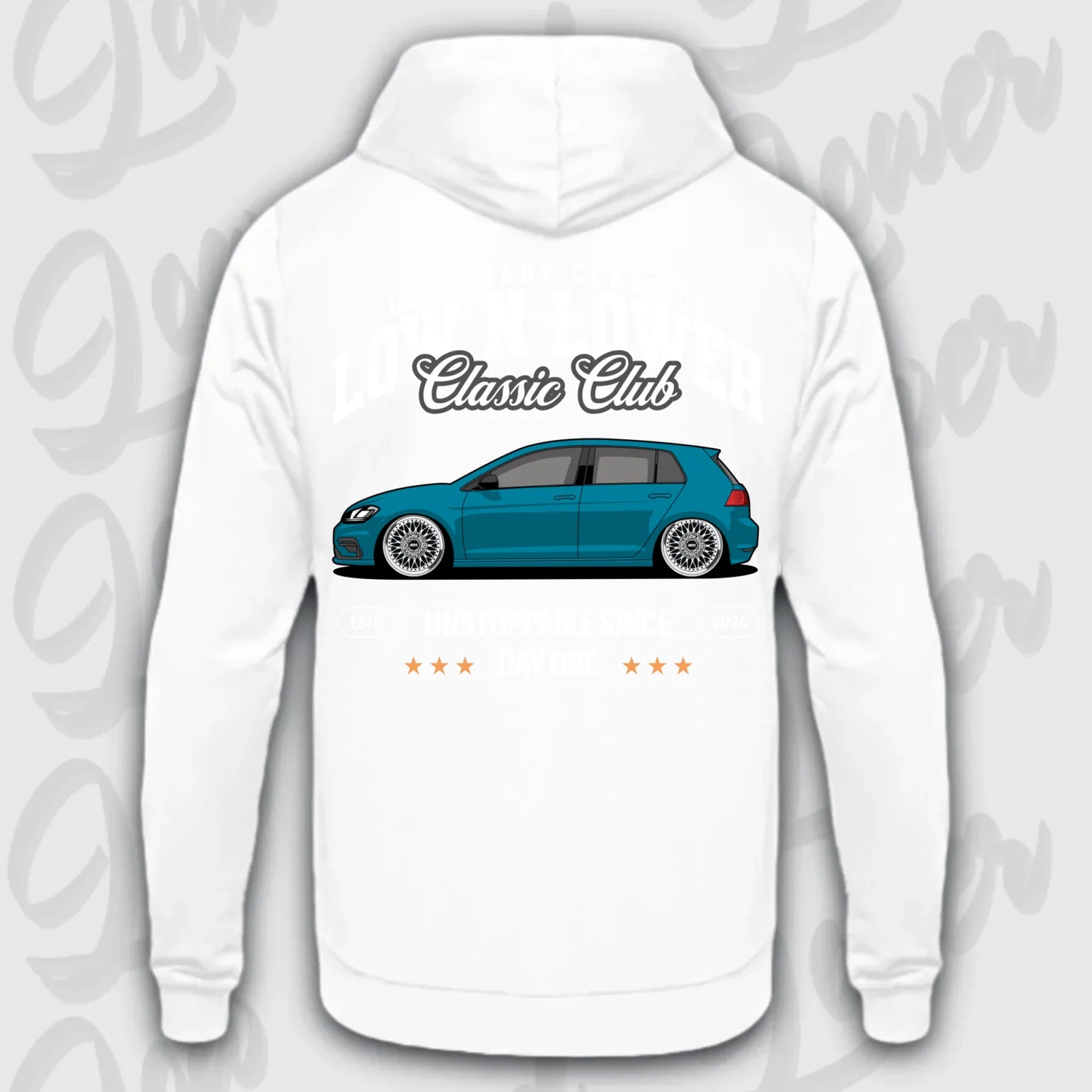 Mockup Stand hoodie teeinblue - Shirt stand 2