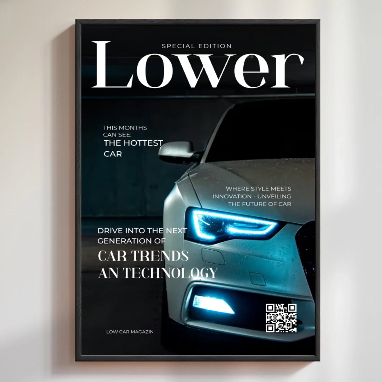 Cover Magazin Poster mit eigenem Fahrzeugbild
