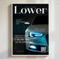 Personalisiertes Fahrzeugposter im Magazin-Look