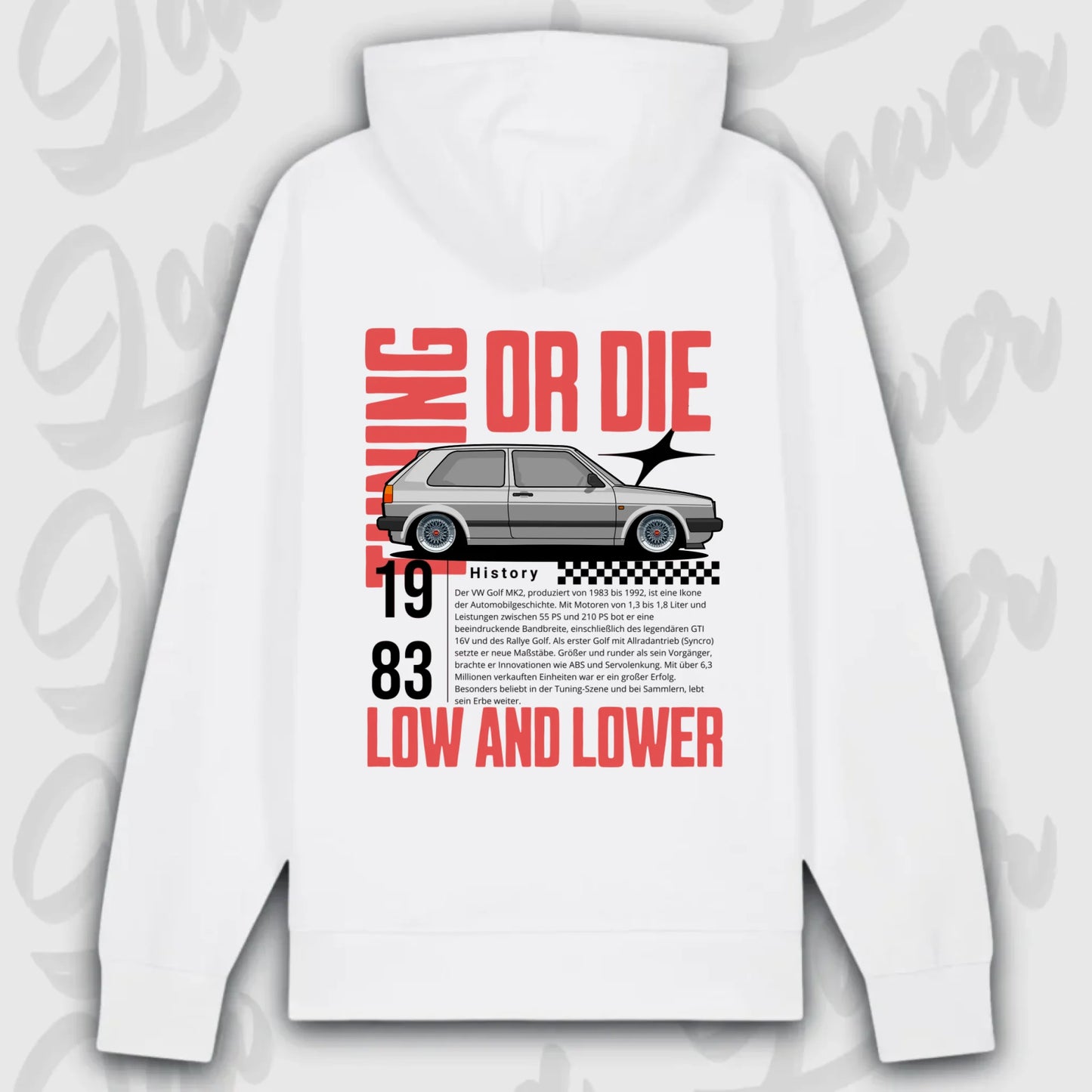 personalisierbarer hoodie Golf 2 mit eigenem design