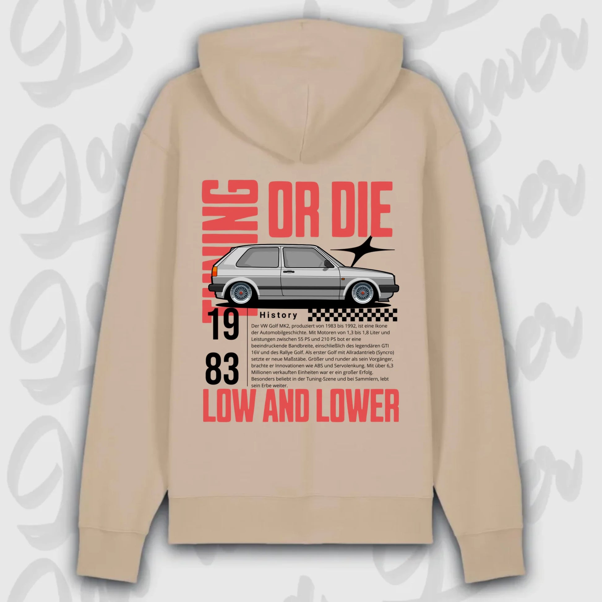 personalisierbarer hoodie Golf 2 mit eigenem design