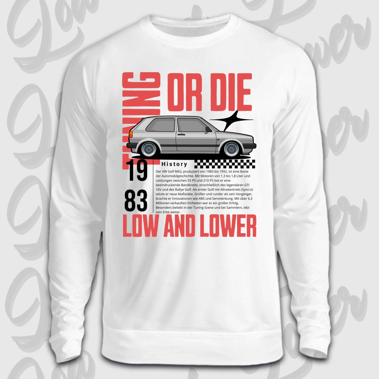 Sweater weiß Front golf 2