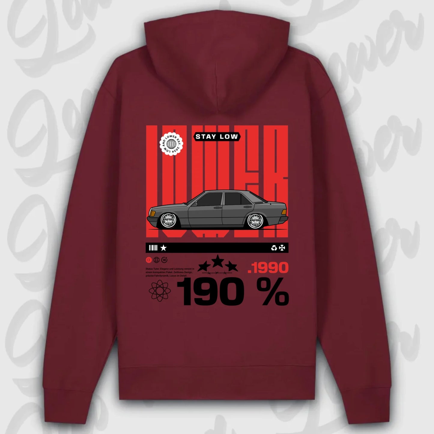 personalisierbarer hoodie 190 E mit eigenem design