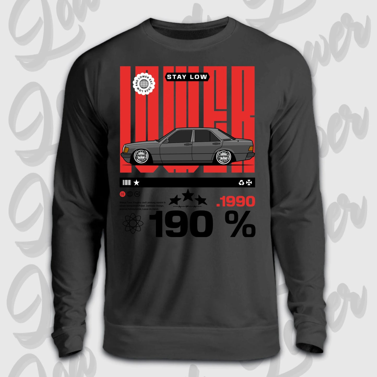 Sweater Front schwarz 190E