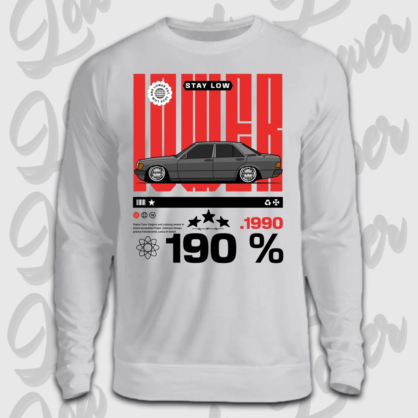 Sweater front grau 190 E