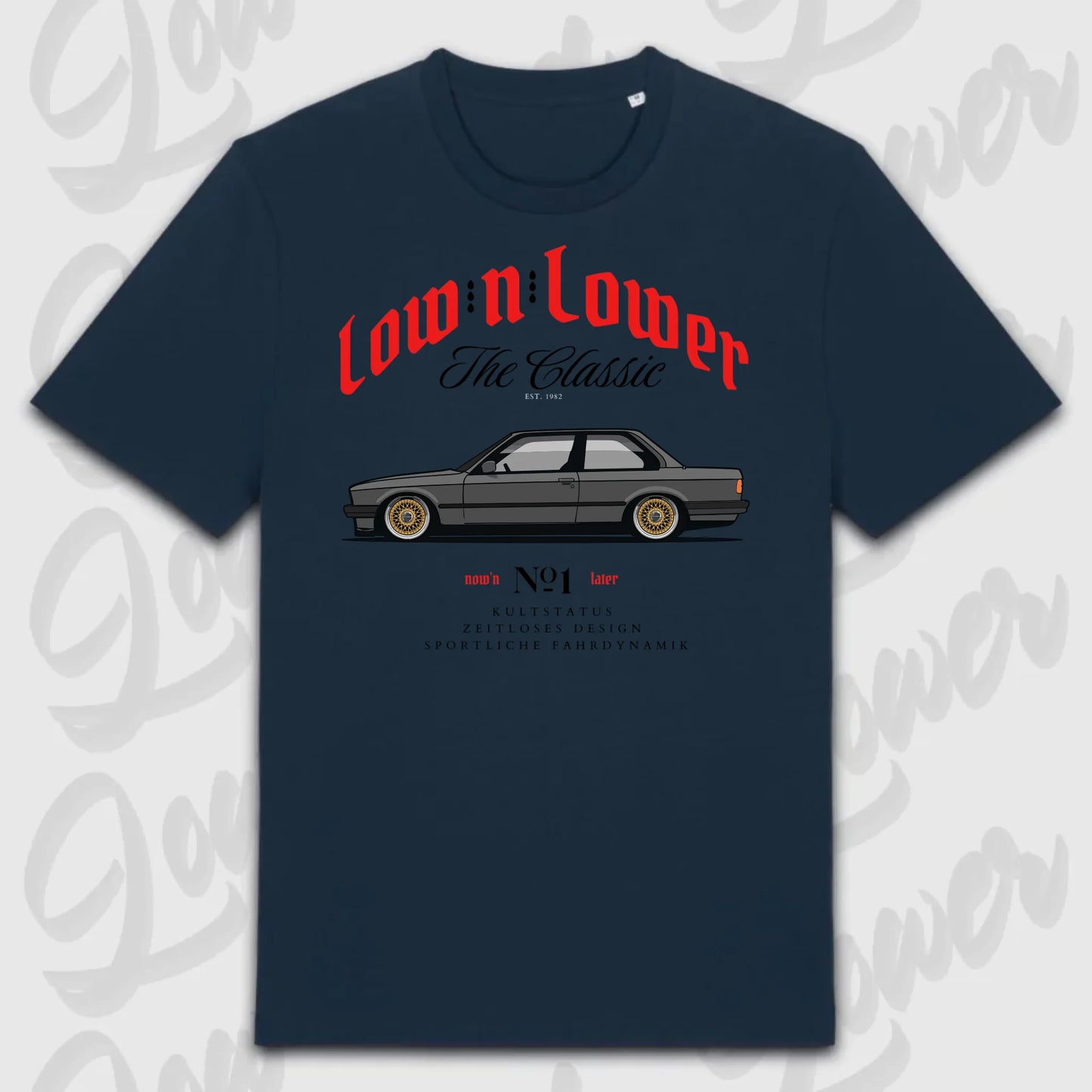 T-Shirt Tuning Cars, Personalisiert Blau, VW, BMW, Audi, Mercedes, Autos
