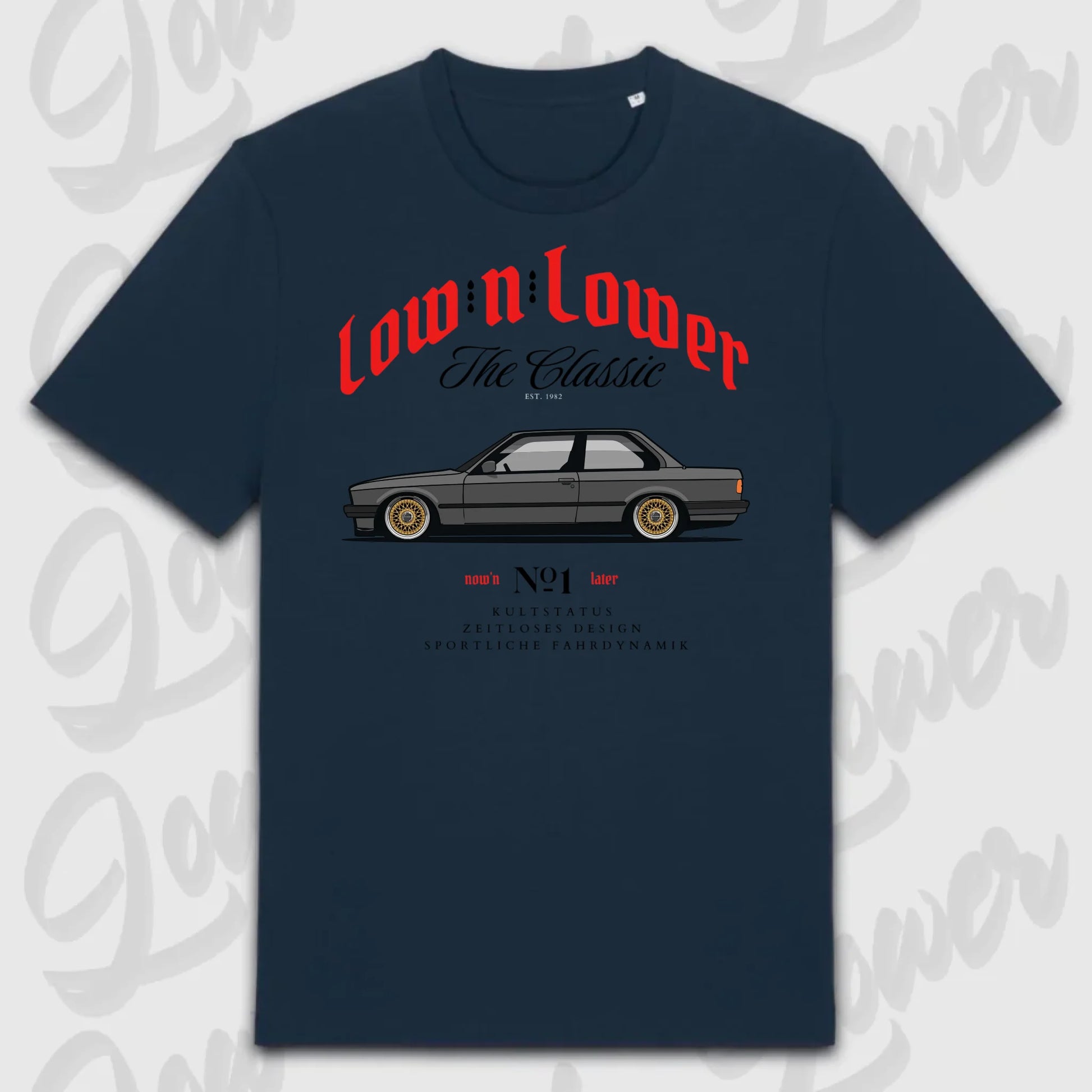 T-Shirt Tuning Cars, Personalisiert Blau, VW, BMW, Audi, Mercedes, Autos