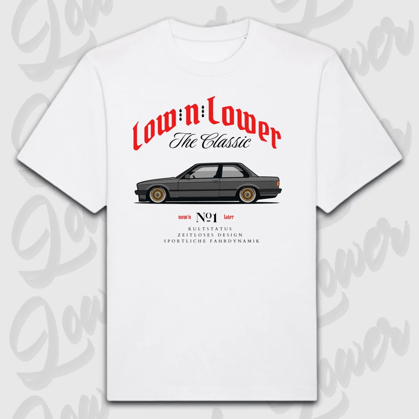 T-Shirt Personalisiert weiß, VW, BMW, Mercedes, Audi