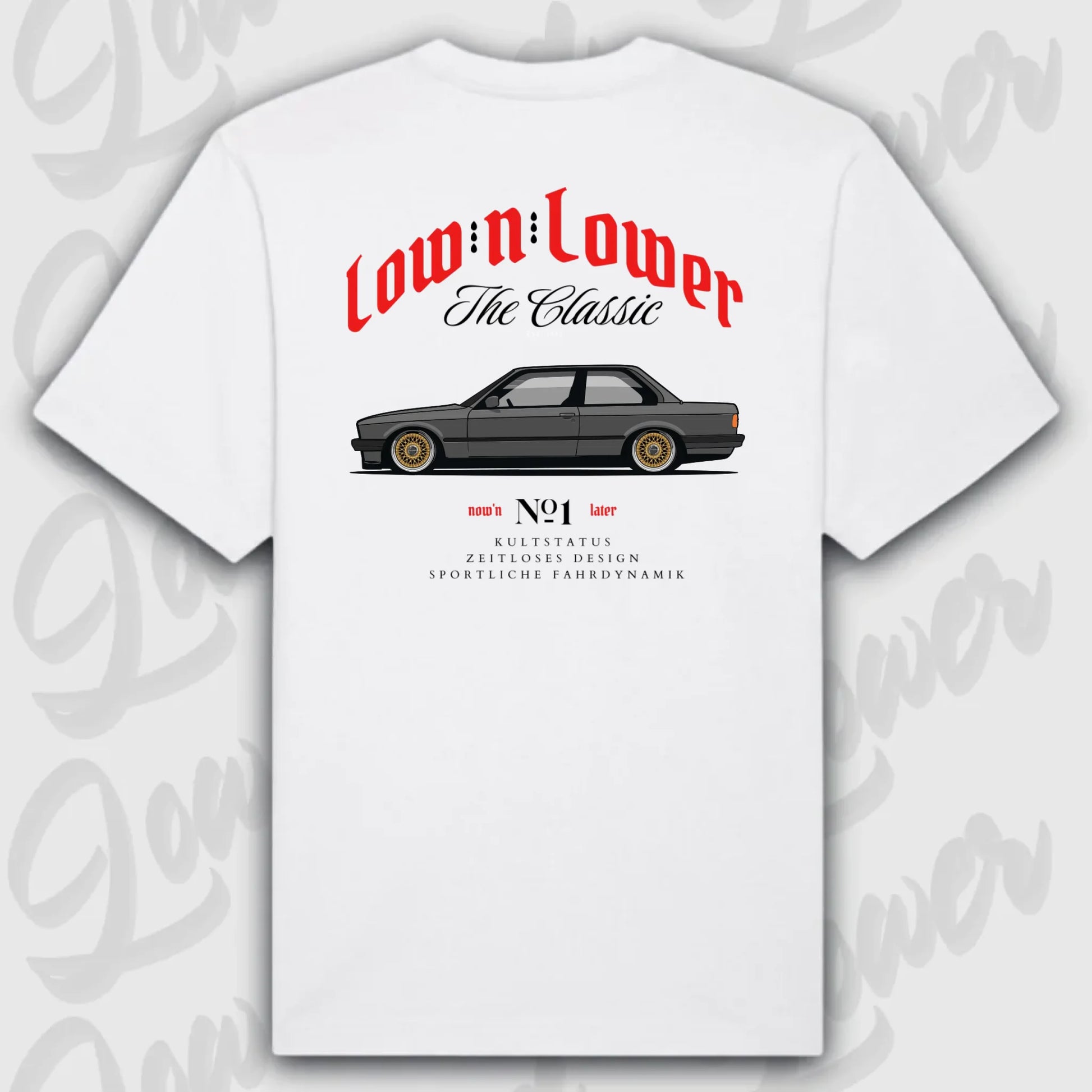 T-Shirt Personalisiert weiß, VW, BMW, Mercedes, Audi