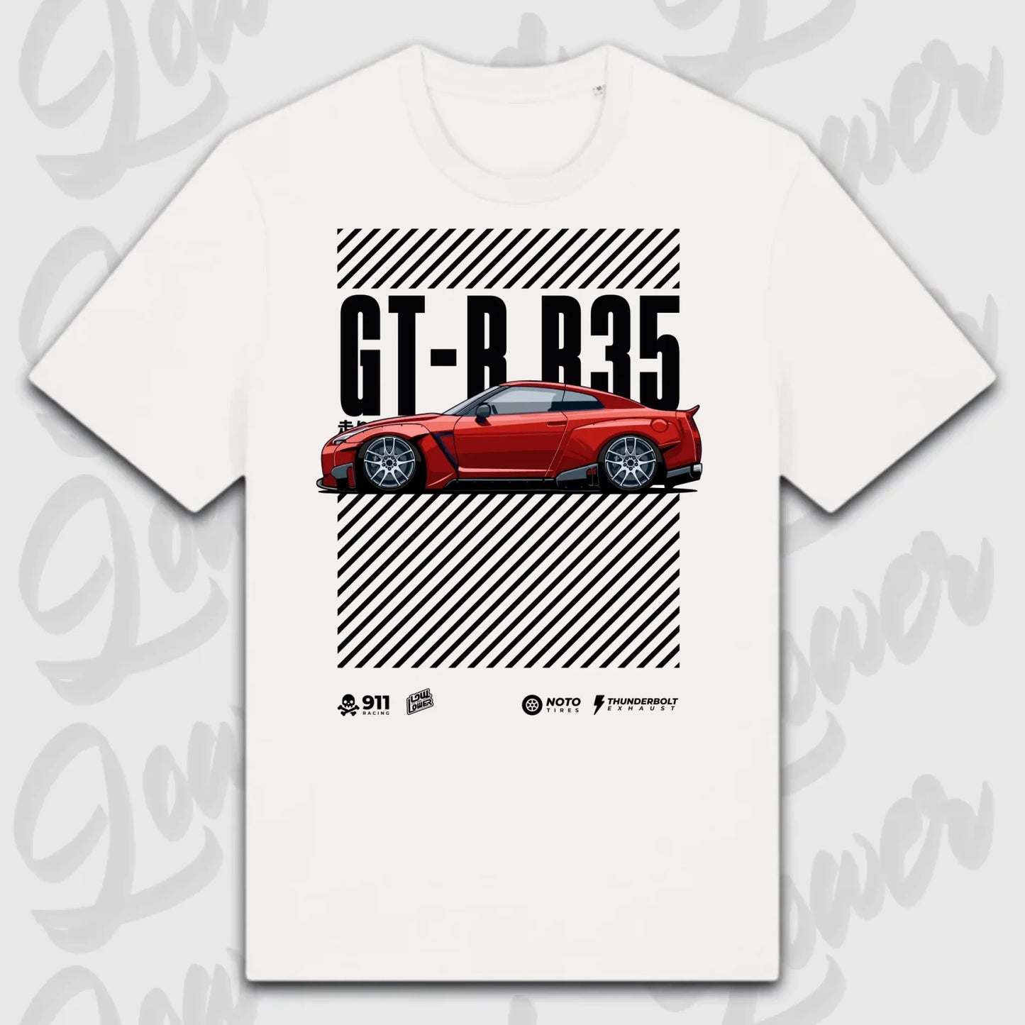 T-Shirt Tuning Cars, Personalisiert Weiß, VW, BMW, Audi, Mercedes, Autos