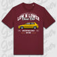 T-Shirt Tuning Cars, Personalisiert Rot, VW, BMW, Audi, Mercedes, Autos