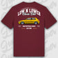 T-Shirt Tuning Cars, Personalisiert Rot Rückseite, VW, B