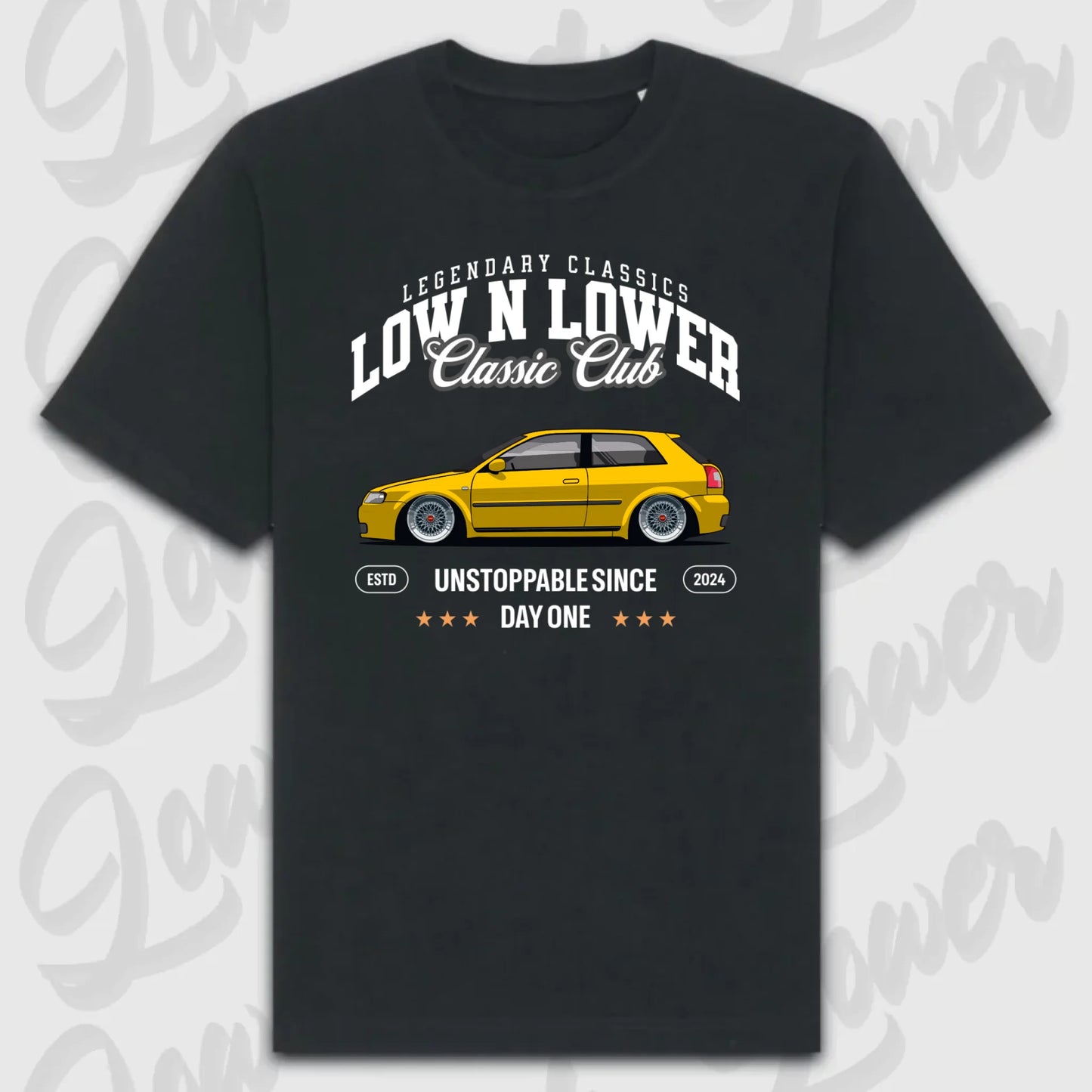 T-Shirt Personalisiert Schwarz, VW, BMW, Mercedes, Audi