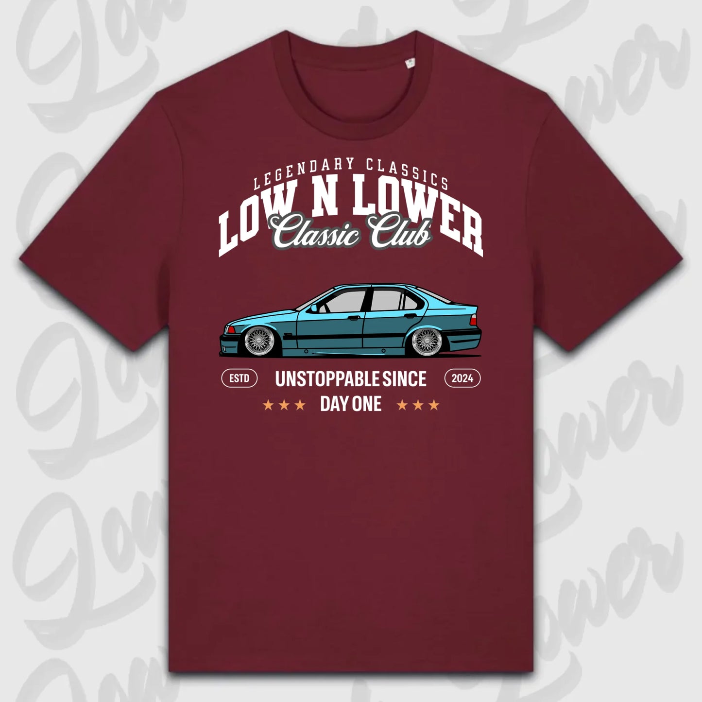 T-Shirt Tuning Cars, Personalisiert Rot, VW, BMW, Audi, Mercedes, Autos