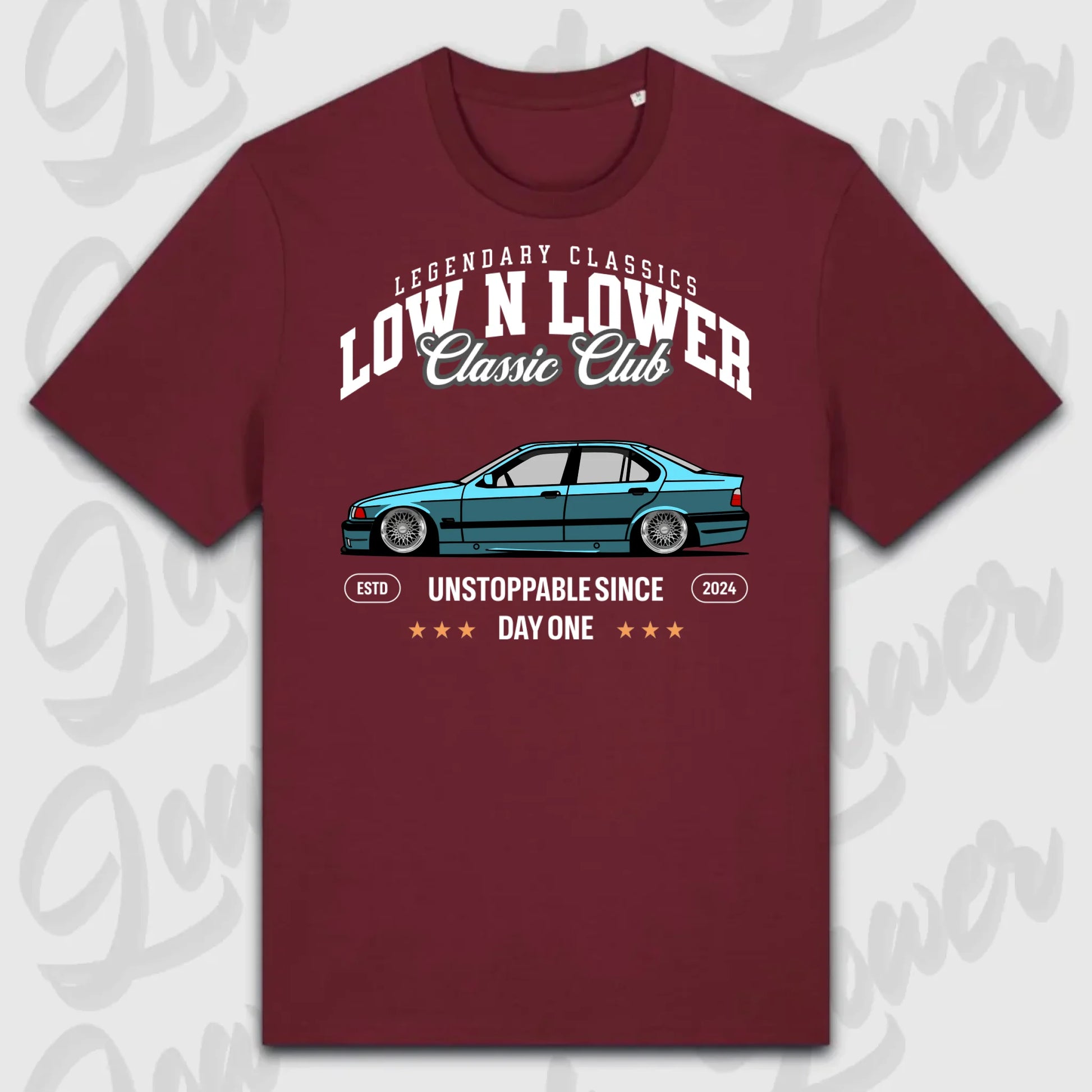 T-Shirt Tuning Cars, Personalisiert Rot, VW, BMW, Audi, Mercedes, Autos