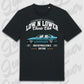Schwarzes Standard T-Shirt E36 / Cabrio / Touring mit personalisiertem Auto-Motiv