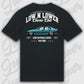 T-Shirt Tuning Cars, Personalisiert Schwarz Rückseite, VW, BMW, Audi, Mercedes, Autos