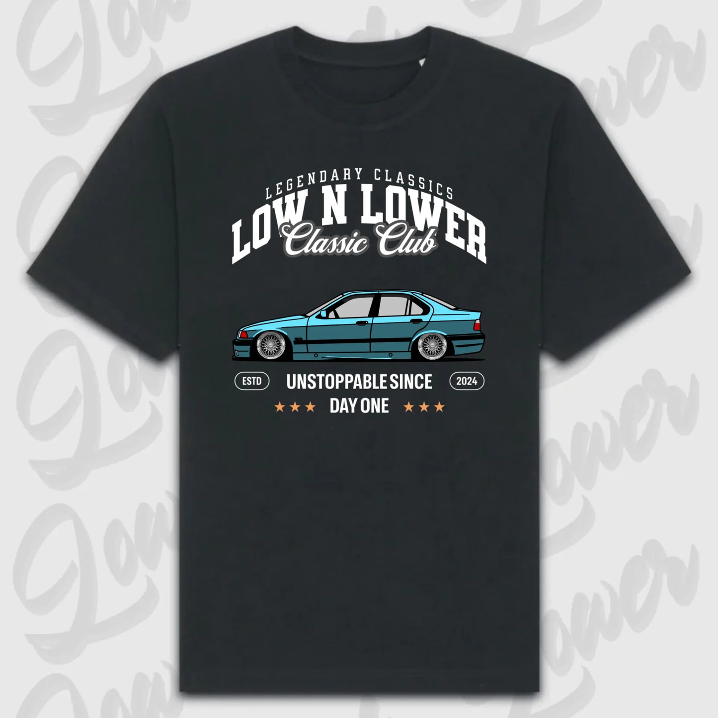 T-Shirt Personalisiert Schwarz, VW, BMW, Mercedes, Audi