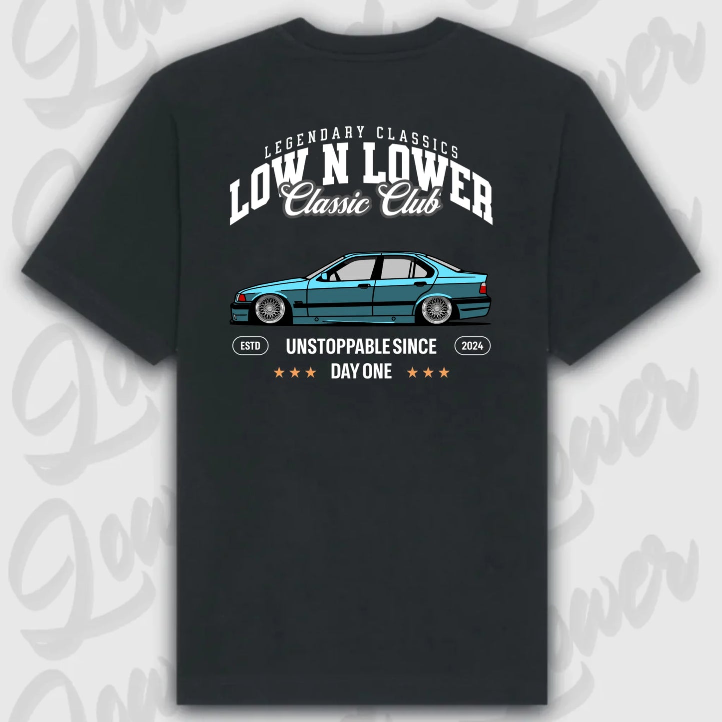 T-Shirt Personalisiert Schwarz, VW, BMW, Mercedes, Audi
