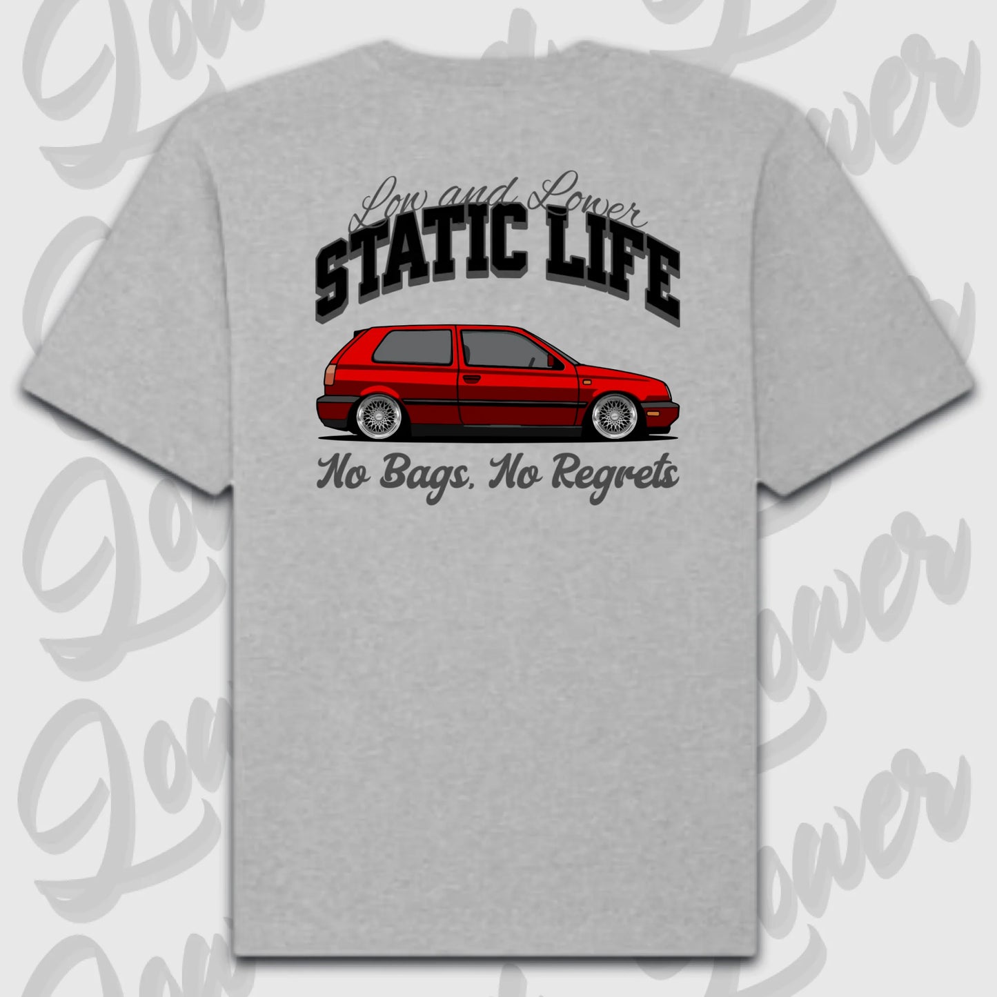 T-Shirt Personalisiert grau, VW, BMW, Mercedes, Audi