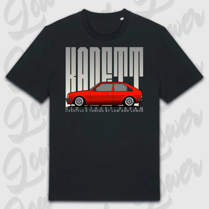 T-Shirt Tuning Cars, Personalisiert Schwarz, VW, BMW, Audi, Mercedes, Autos