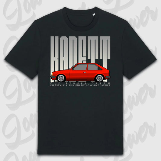 T-Shirt Tuning Cars, Personalisiert Schwarz, VW, BMW, Audi, Mercedes, Autos