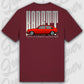 T-Shirt Tuning Cars, Personalisiert Rot Rückseite, VW, B