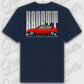 T-Shirt Tuning Cars, Personalisiert Blau Rückseite, VW, B