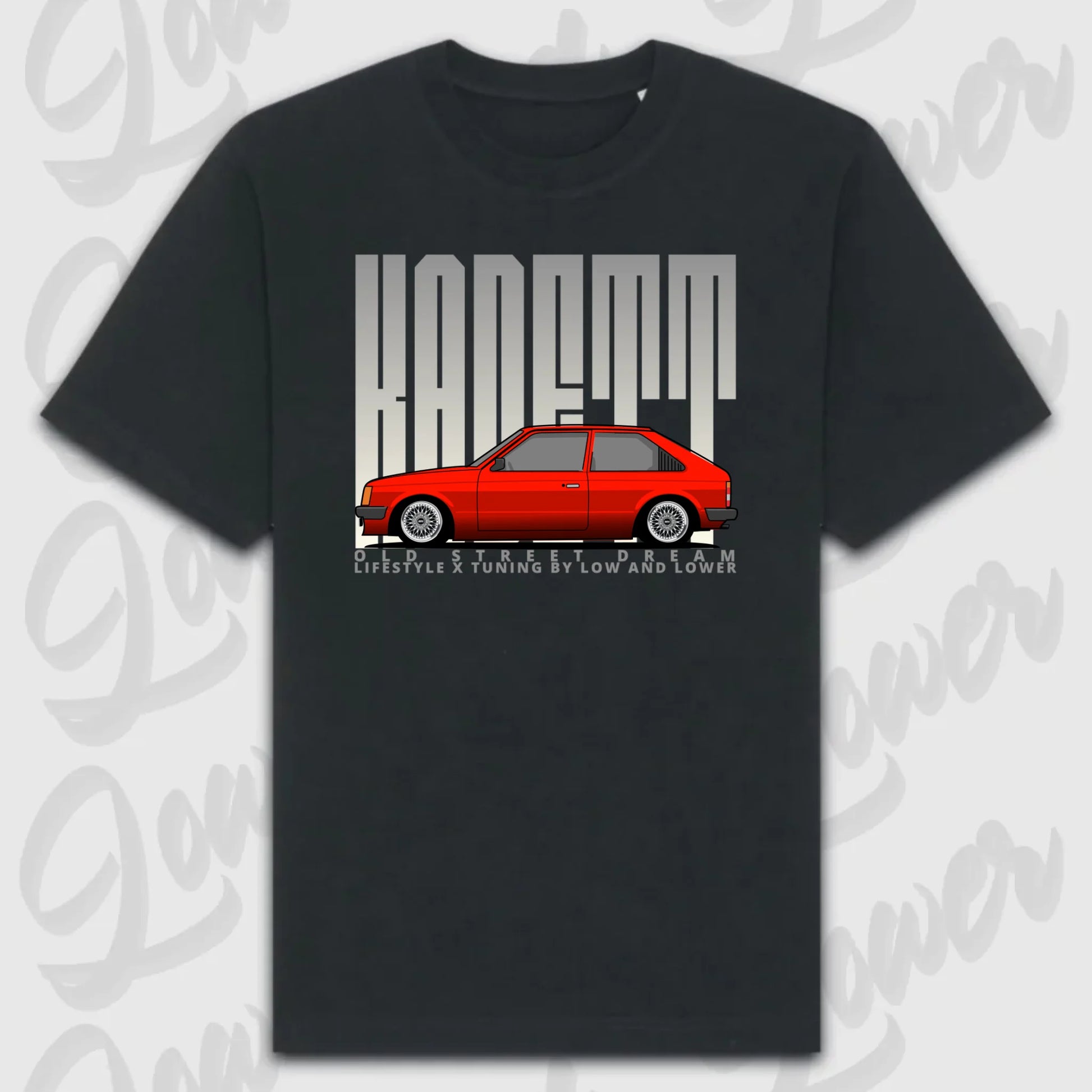 T-Shirt Personalisiert Schwarz, VW, BMW, Mercedes, Audi