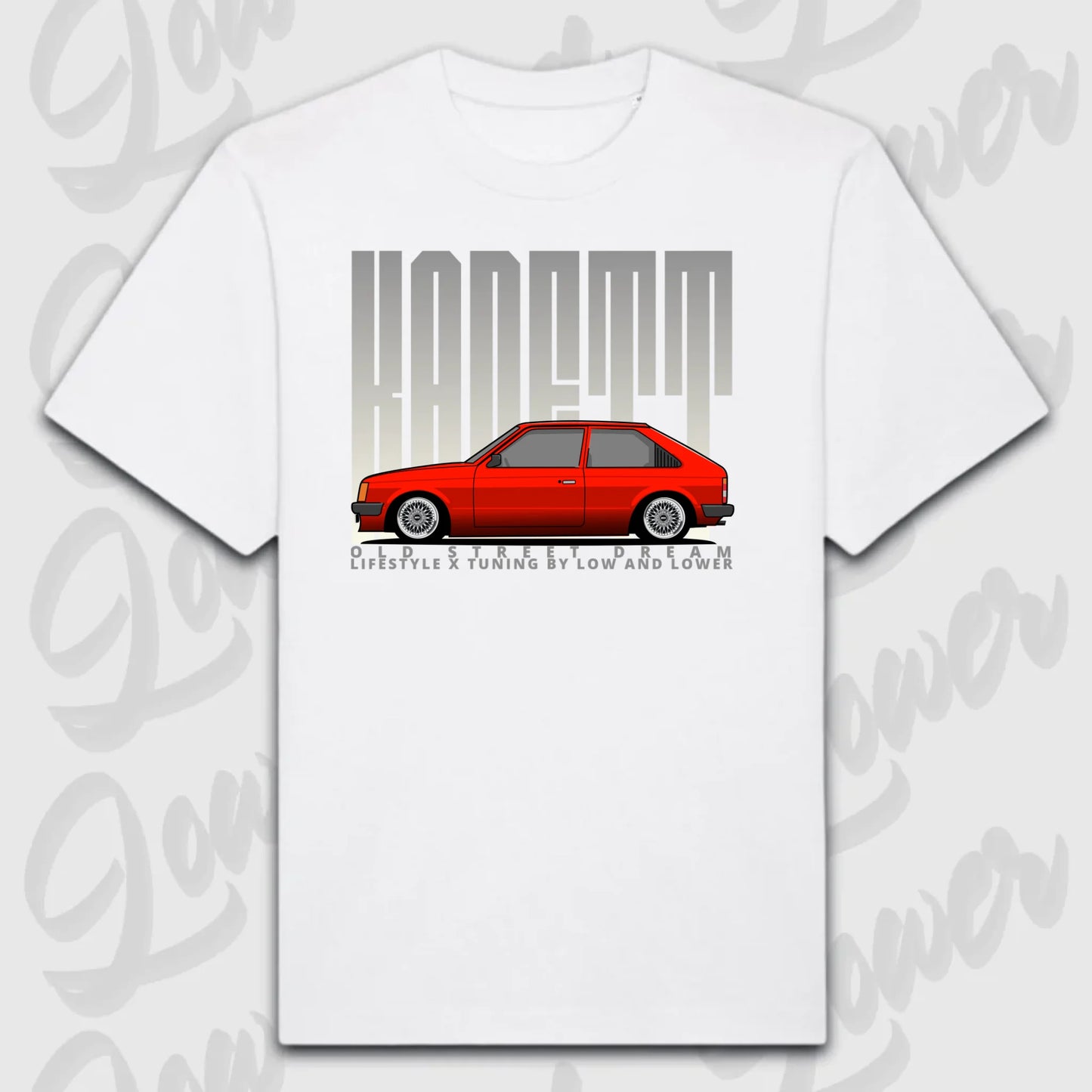 T-Shirt Personalisiert weiß, VW, BMW, Mercedes, Audi